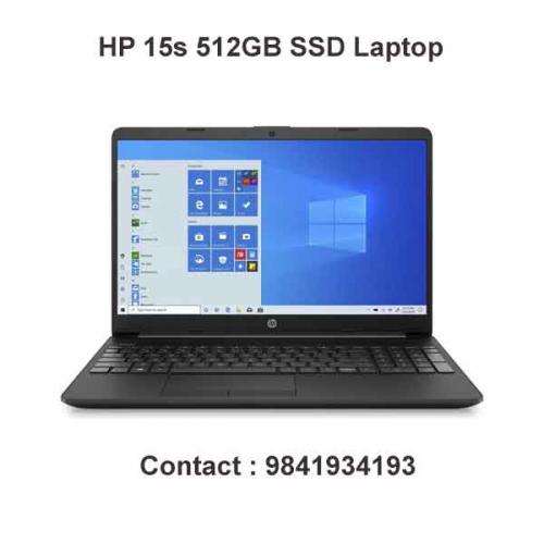 HP 15s 512GB SSD Laptop Price in chennai, tamilandu, Hyderabad, telangana