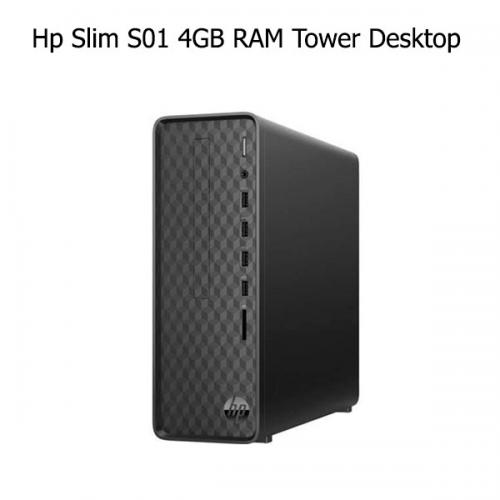 Hp Slim S01 4GB RAM Tower Desktop Price in chennai, tamilandu, Hyderabad, telangana