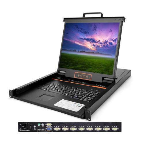 StarTech 1U 19 inch Folding Rackmount LCD 8 Ports KVM Console Monitor price in hyderabad, telangana, nellore, vizag, bangalore