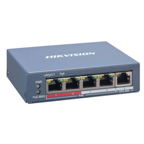 Hikvision DS 3E1105P EI V2 4 Port Fast Ethernet Smart POE Switch price in hyderabad, telangana, nellore, vizag, bangalore