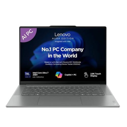 Lenovo Yoga Slim 7i Aura Edition Intel Ultra 7 258V 32GB RAM 15 inch Laptop price in hyderabad, telangana, nellore, vizag, bangalore