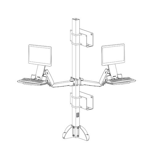 Ergotron Command Mounting Post Floor  Price in chennai, tamilandu, Hyderabad, telangana