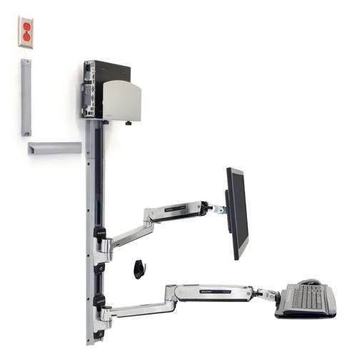 Ergotron LX Sit Stand Wall Mount System price in hyderabad, telangana, nellore, vizag, bangalore