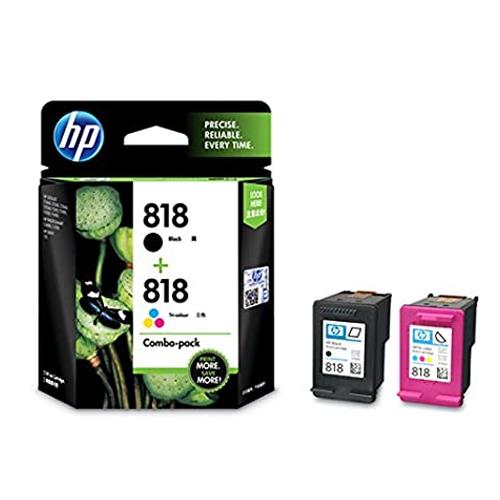 HP 818 CN068AA Combo Black Tri color Ink Cartridge Price in chennai, tamilandu, Hyderabad, telangana